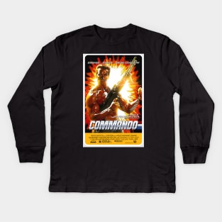 Commando alternate movie poster Kids Long Sleeve T-Shirt